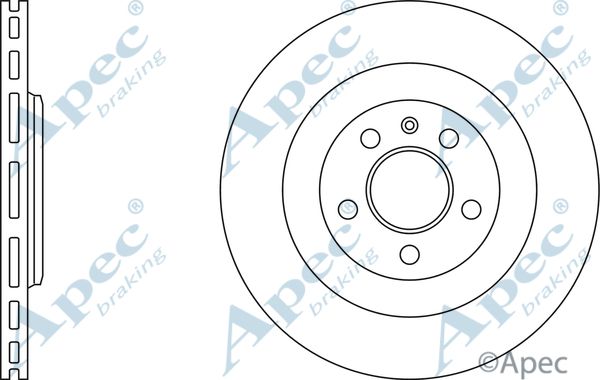 APEC BRAKING stabdžių diskas DSK2542